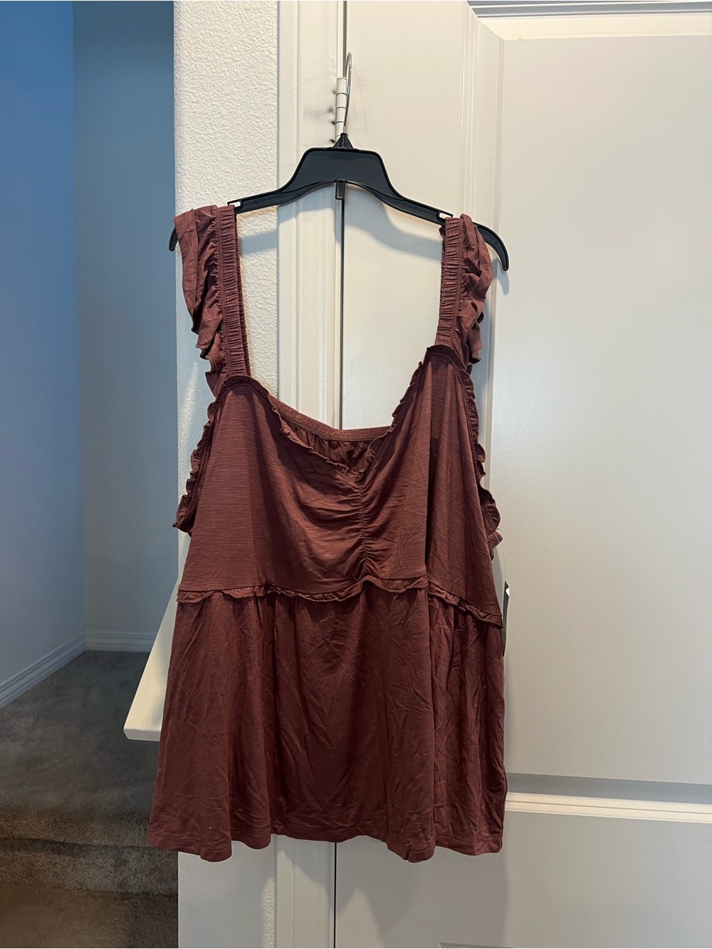 NWT Torrid Super Soft Slub Sweetheart Flutter Sleeve Babydoll Top
